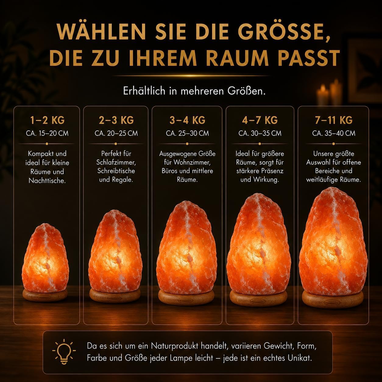 Salzlampe Salzkristall Lampe Tischlampe Salzkristalllampe SalzsteinLampe Natürliche Rosa Salz Nachtischlampe Salt lamp aus Salt Range Pakistan (7-11 KG)