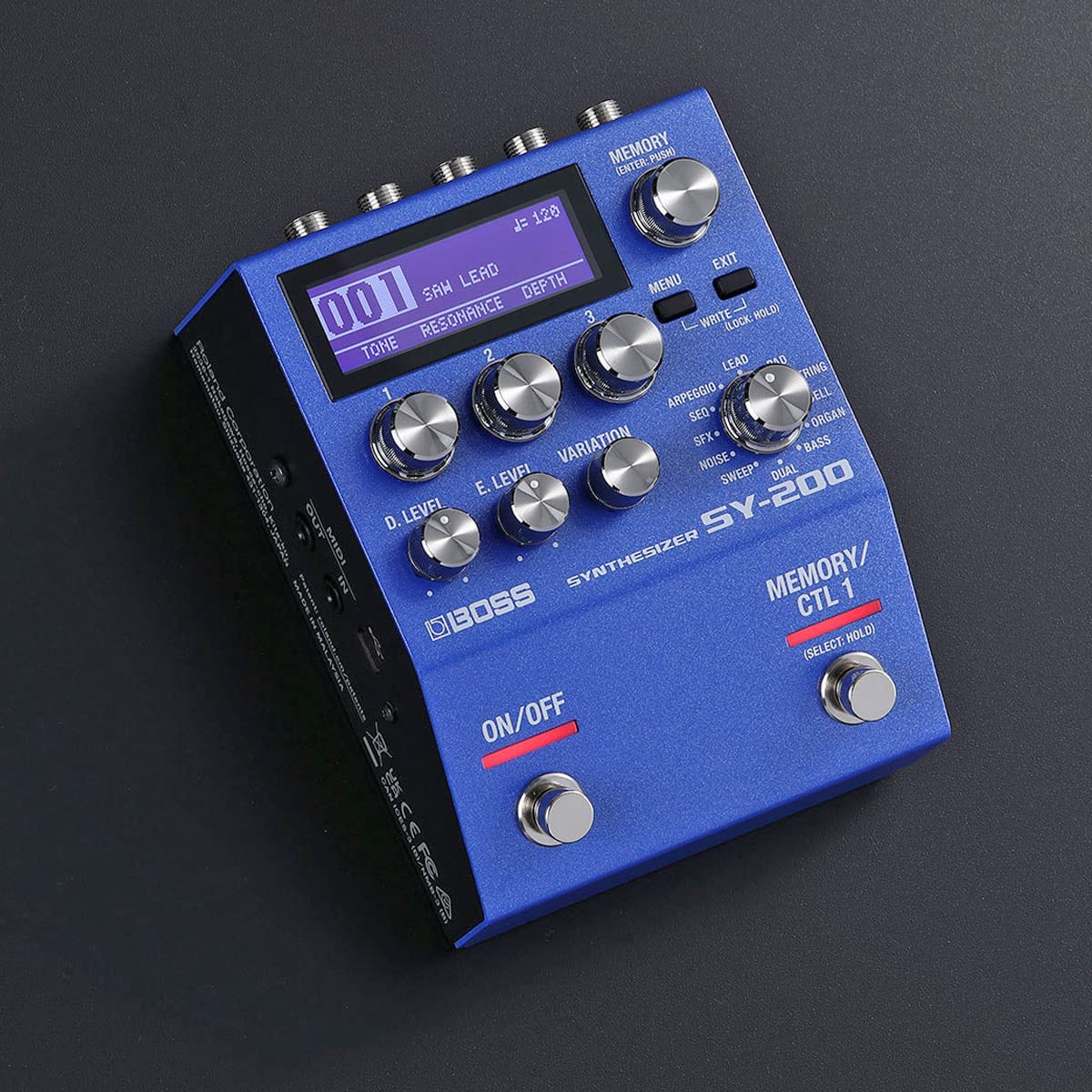 Boss SY-200 syntezator efektów + keepdrum kabel jack 3 m