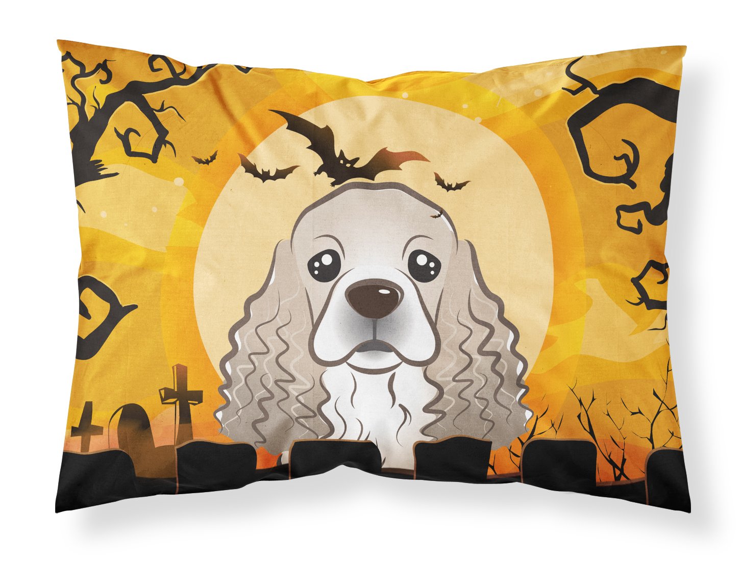 Taie d'oreiller Cocker Halloween Caroline's Treasures, grand format imprimé