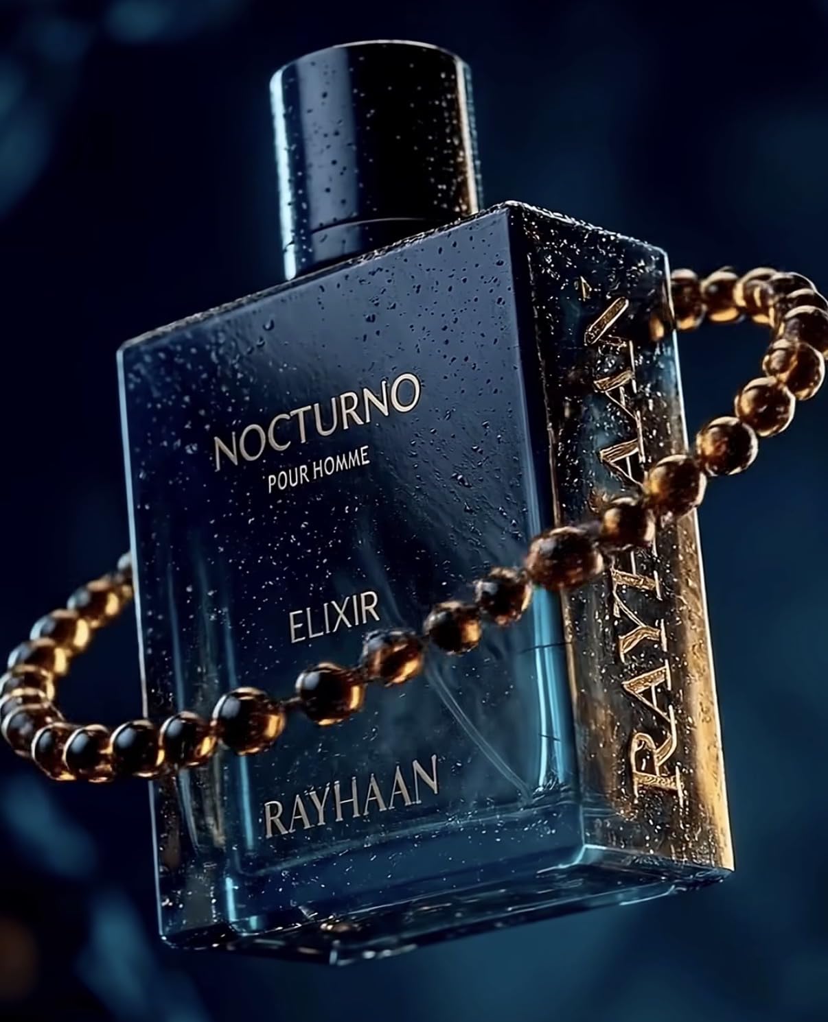 Rayhaan Nocturno Elixir Pour Homme Eau de Parfum Uomo - Legno Ambra Fragranza 100 ml