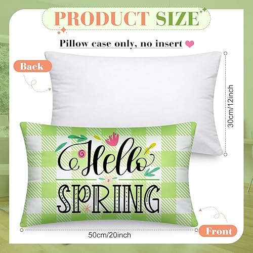 Miniatura 2 de Tatuo Juego de 16 fundas de almohada navideñas de 12 x 20 pulgadas, fundas de almohada de invierno para el día de San Valentín, fundas de almohada