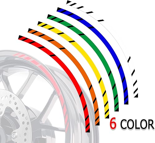 Miniatura 6 de Pegatinas para llantas exteriores de 17 pulgadas S06B compatibles con YZF R125 MT125 MT07 MT10 MT25 FZ25 MT03 (azul)