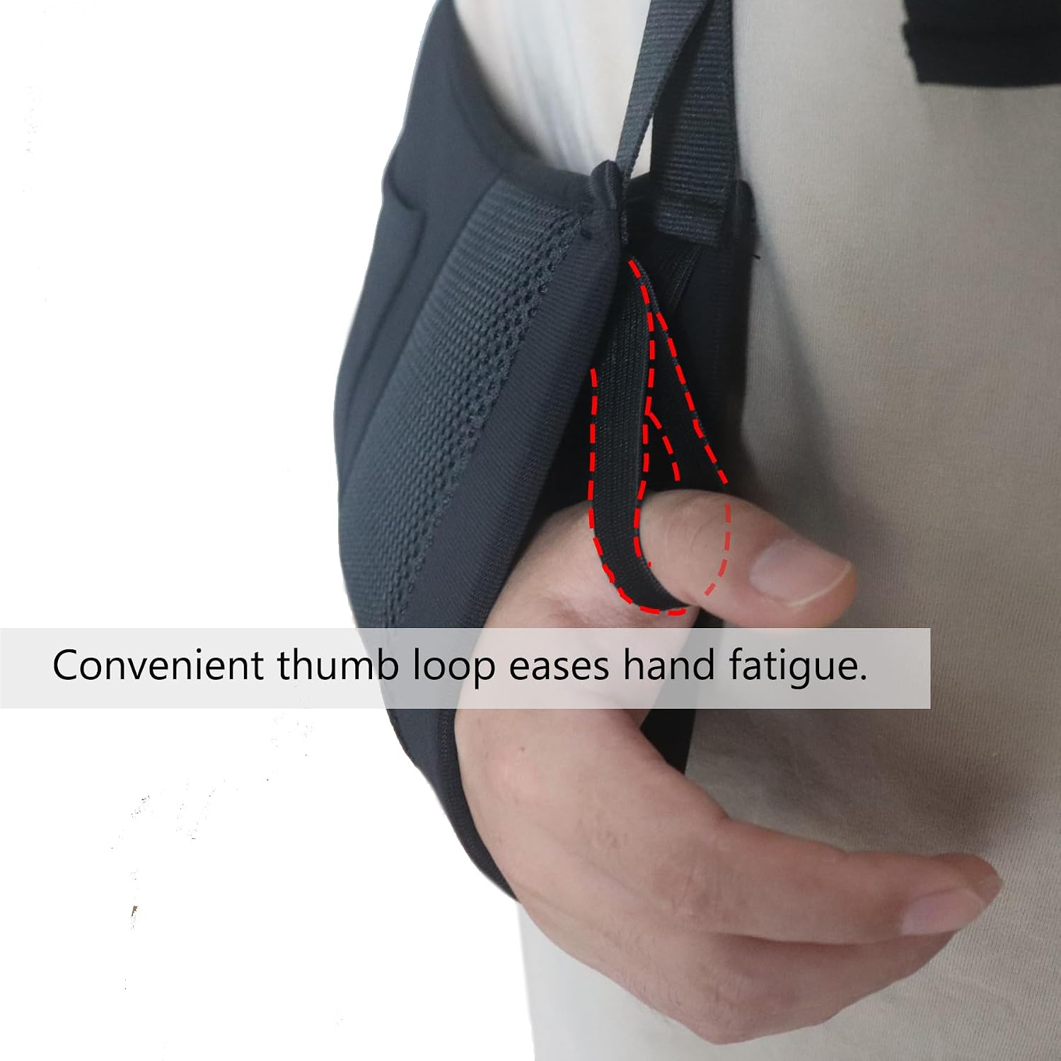 Arm Sling Shoulder Immobilizer for Men & Women - Lightweight Breathable Rotator Cuff Support Brace with Pocket, Fits Left & Right Arms, Ideal for Wrist & Elbow Injuries, One Size
