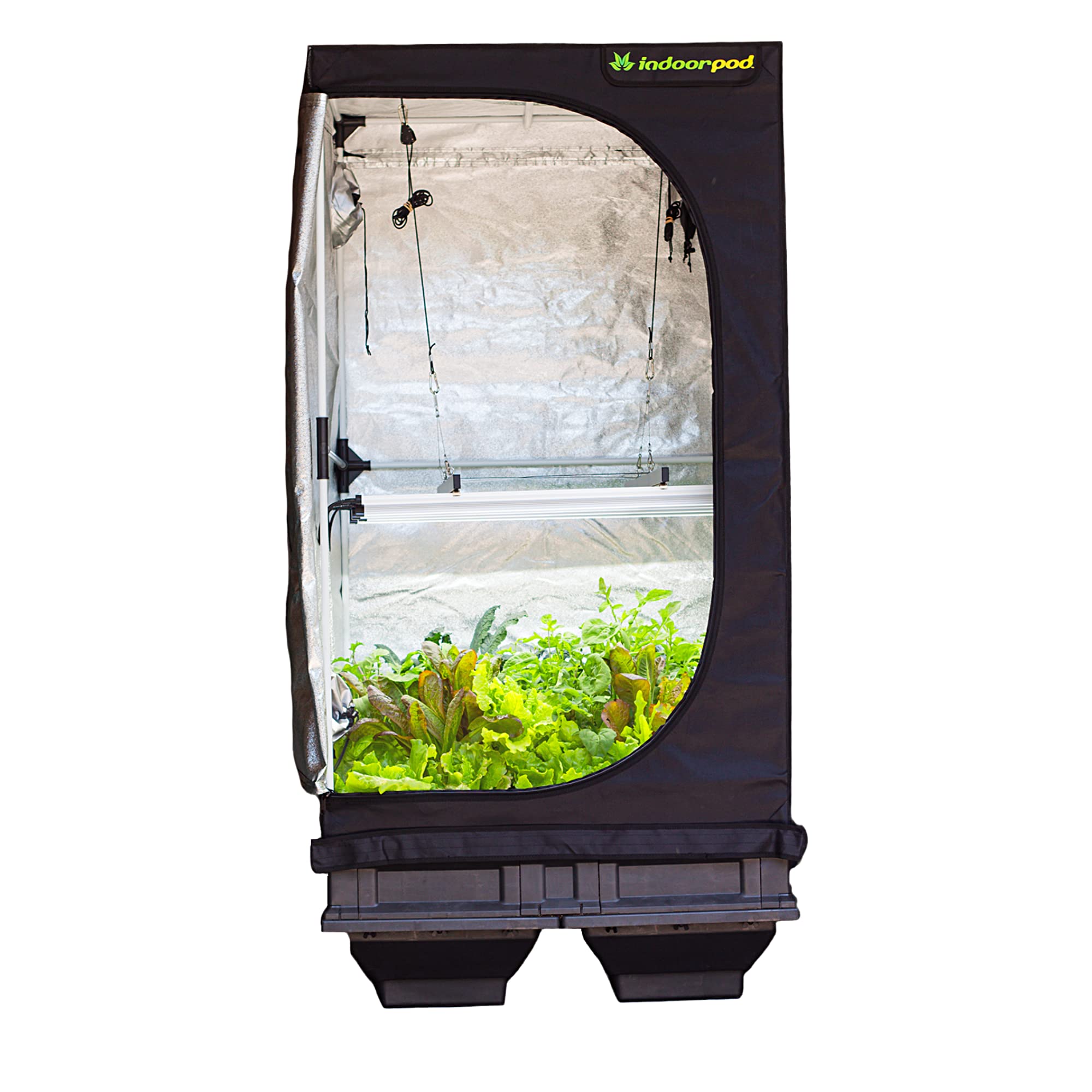 Vegepod Indoor Grow Kit Self Watering with LED Light, Reflective Tent Complete System, All-in-One Indoor Gardening Solution, Premium Tent, Medium Kit, 39"x39"x78"