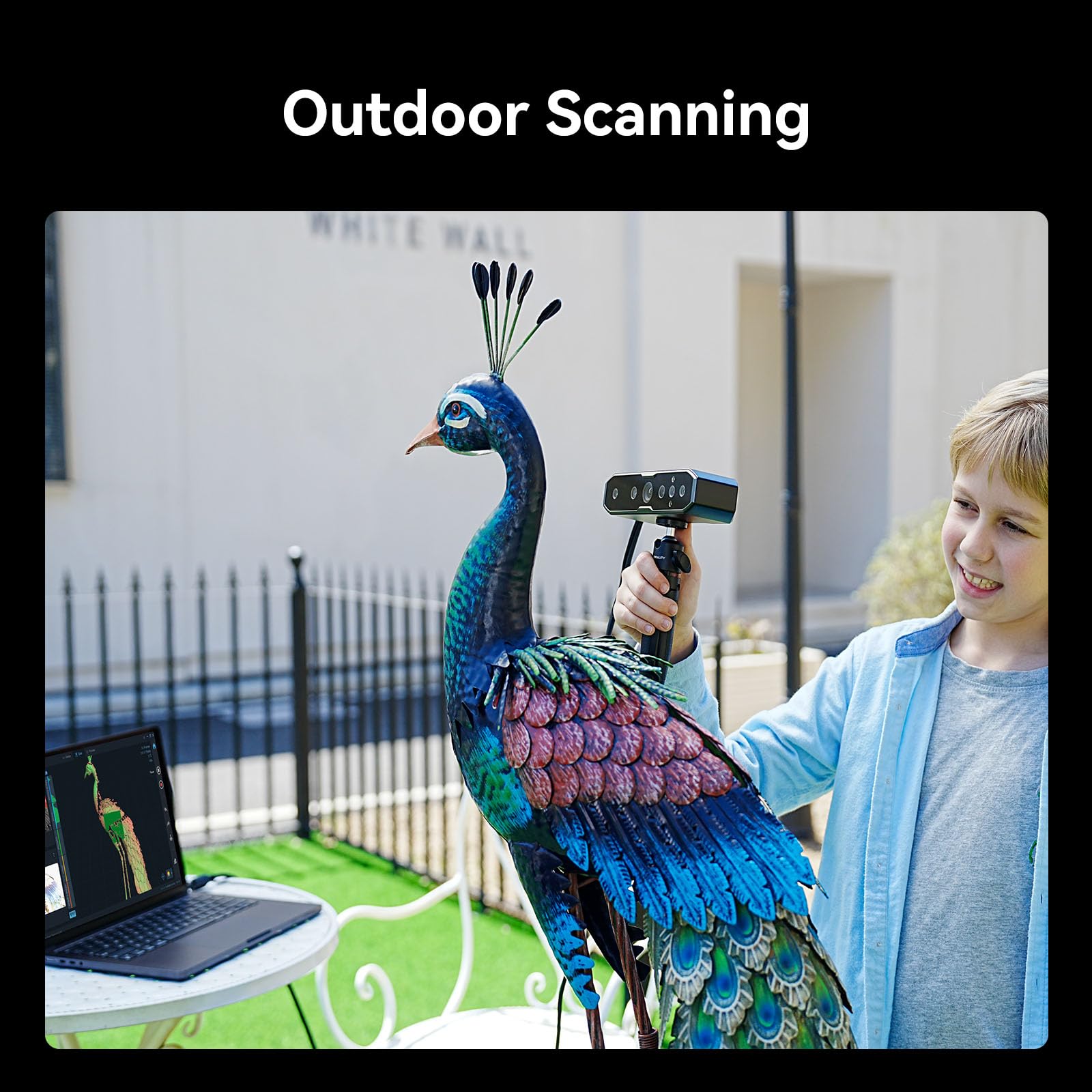 [2024 Upgrade] Scanner 3D Creality CR-Scan Otter pour l'impression 3D, avec vision stéréo à quatre lentilles, suivi anti-vibration, numérisation rapide en couleur