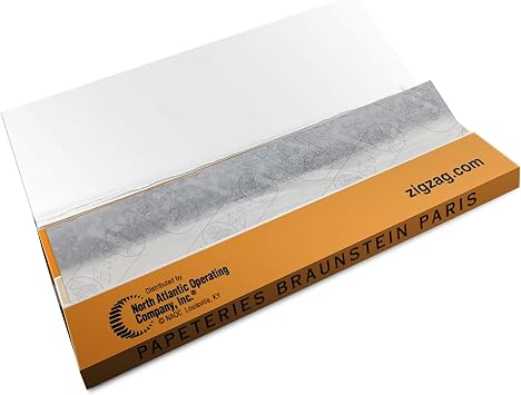 Zig-Zag Rolling Papers - 1 1/4 French Orange Rolling Papers - Natural Gum Arabic - 78 MM - 24 Booklets with 32 Papers per Booklet