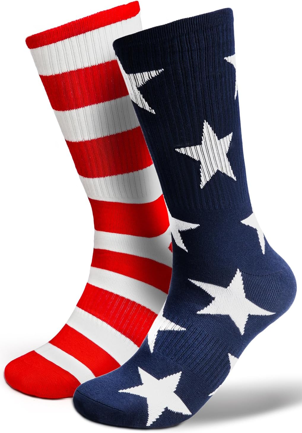 Bebila American Flag Socks For Men Women Funny 4th July Socks USA Patriotic Freedom Day Gifts Stocking Stuffers for Patriot