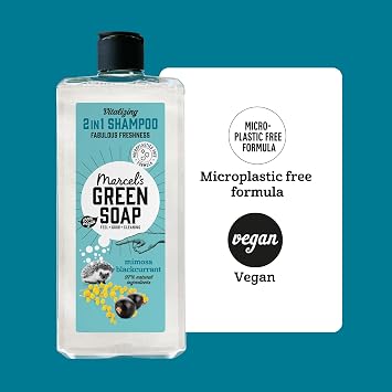 Marcel's Green Soap - 2 in 1 Shampoo Mimosa & Blackcurrant - Vegan - 300ml