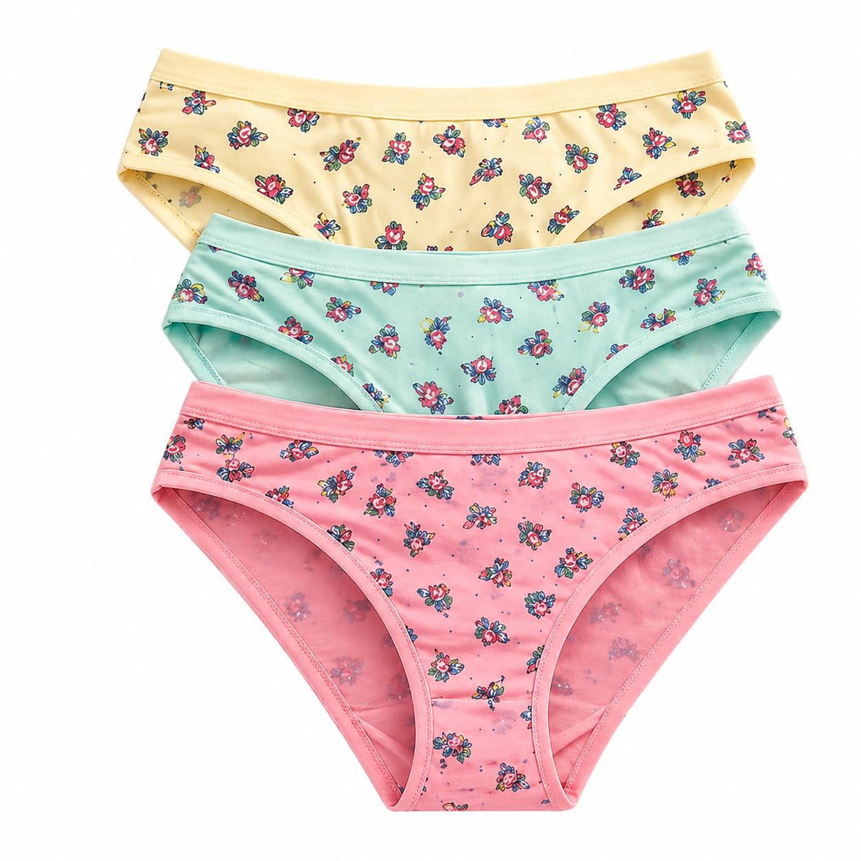 Womens Cotton Printed Bikini Panty Combo Pack of 3 | Soft Stretch Mid Rise Comfortable Innerwear-picture-41