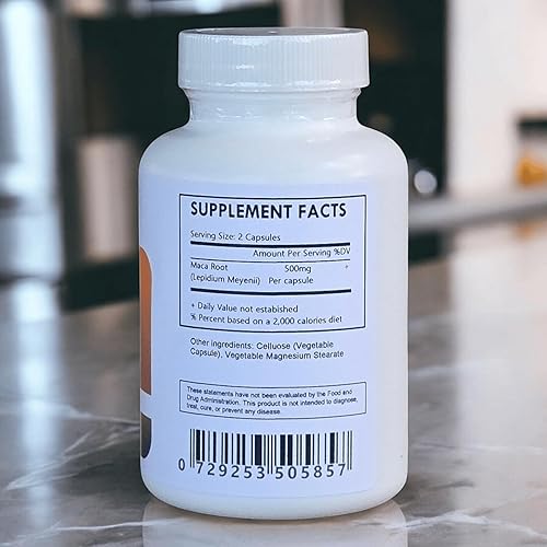 Miniatura 2 de Cápsulas de polvo de raíz de maca orgánicas - 240