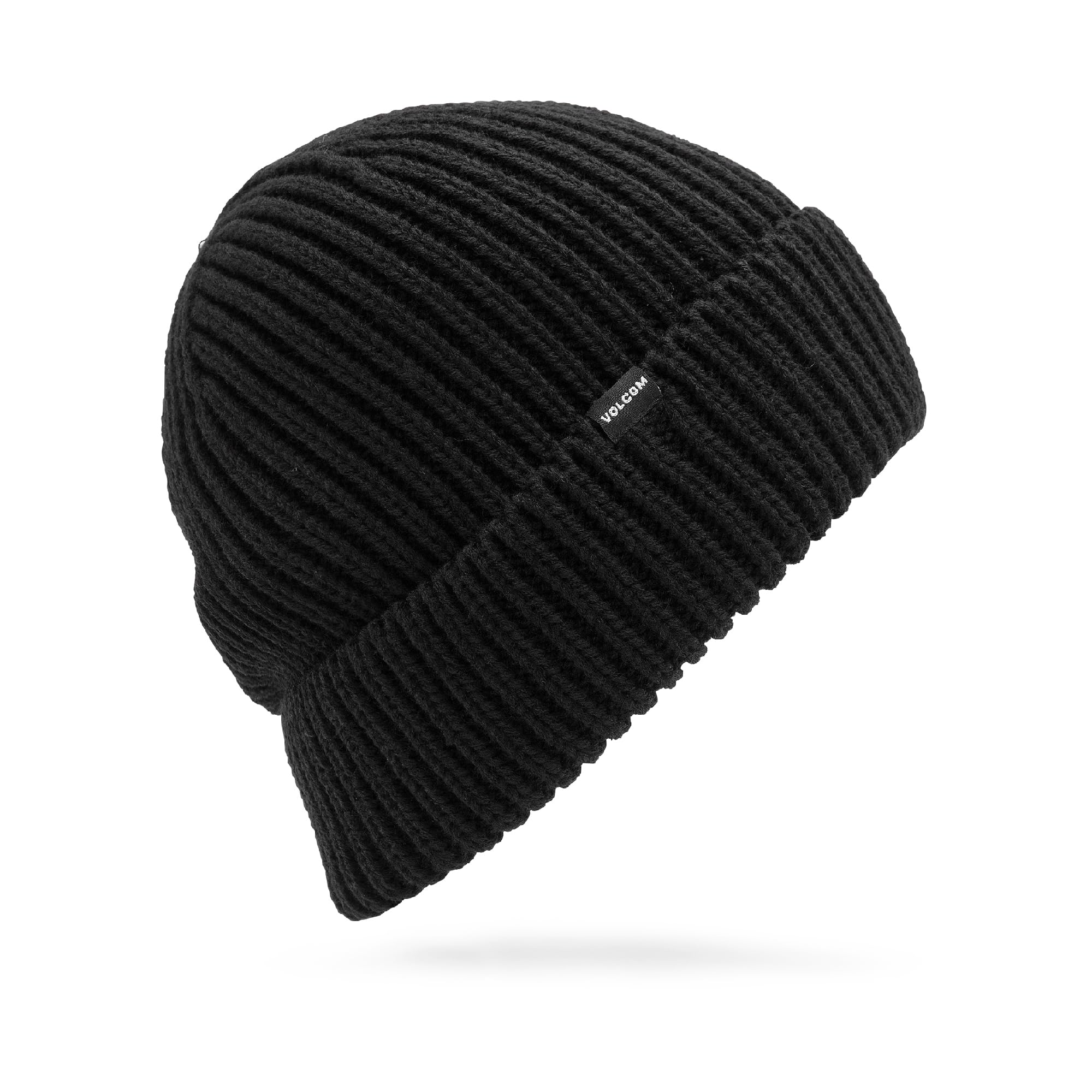 Volcom Black S5 Roller Beanie One Size