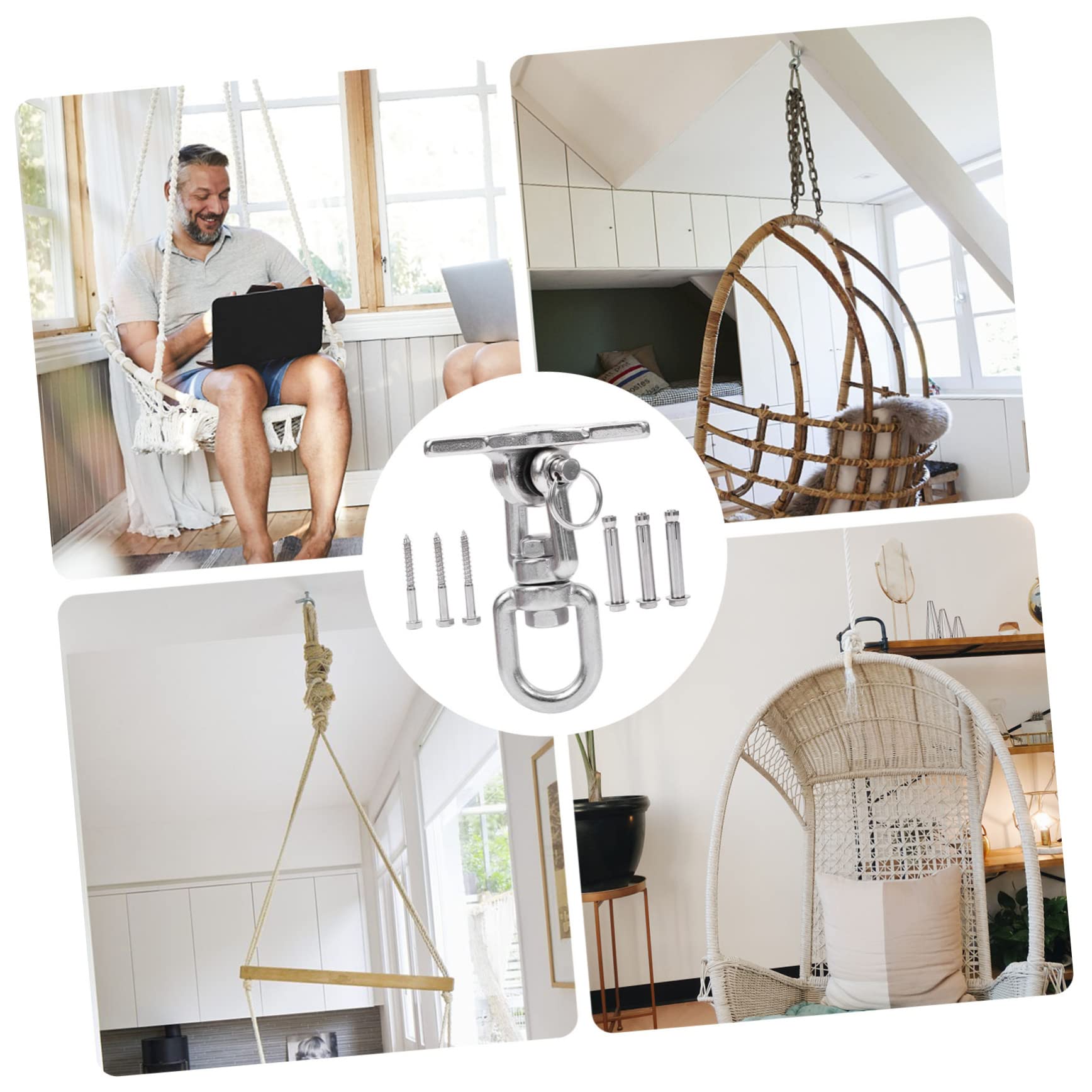 Schaukel Befestigung Haken Outdoor Indoor Schaukelhaken Für Schaukel Stuhl Hängematten Mit Hoher Tragfähigkeit Aus Edelstahl Für Sandsäcke Und Fitnessgeräte