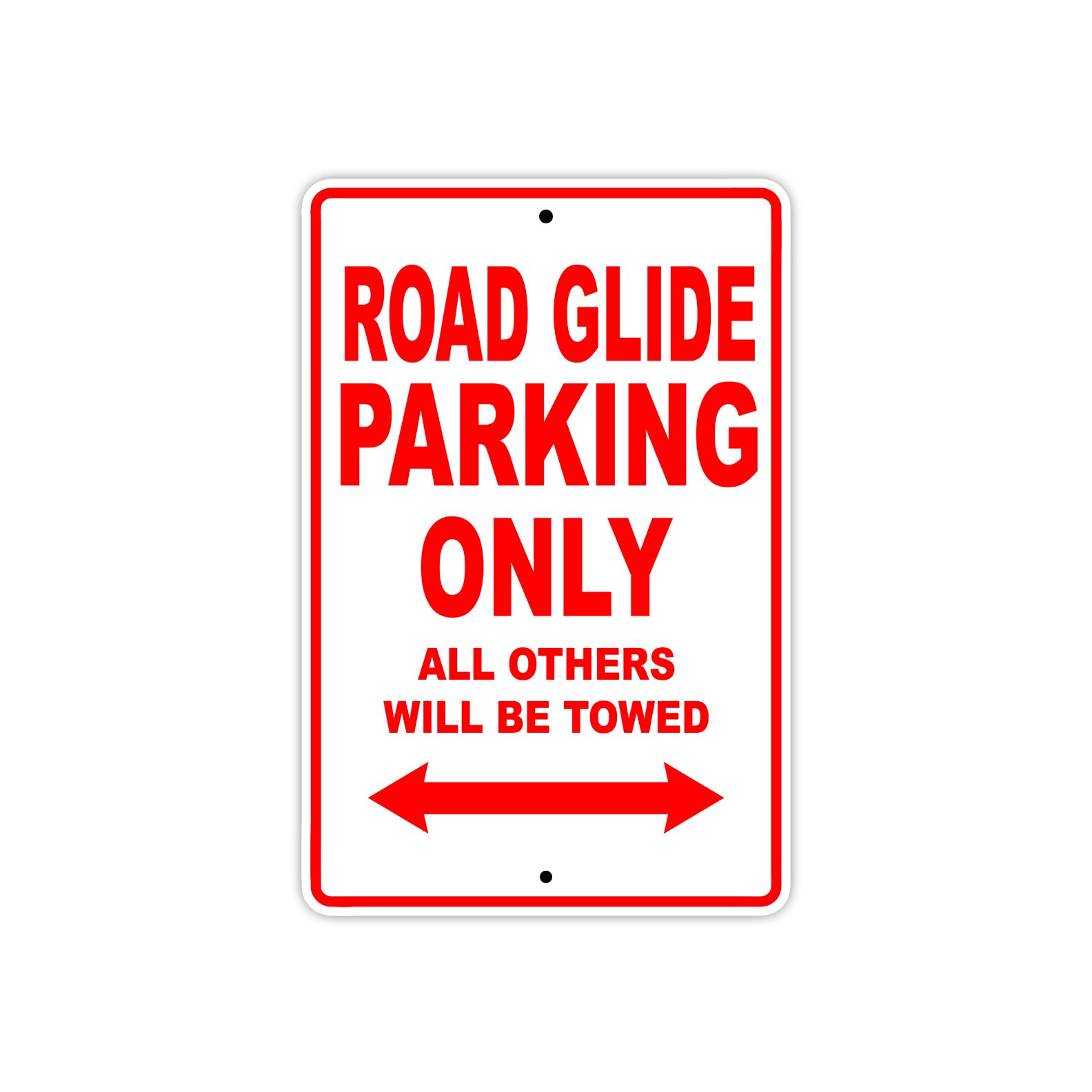Road Glide Parking Only All Others Will Be Towed Motorcycle Bike Novelty Garage Aluminum 8"x12" Sign Plate