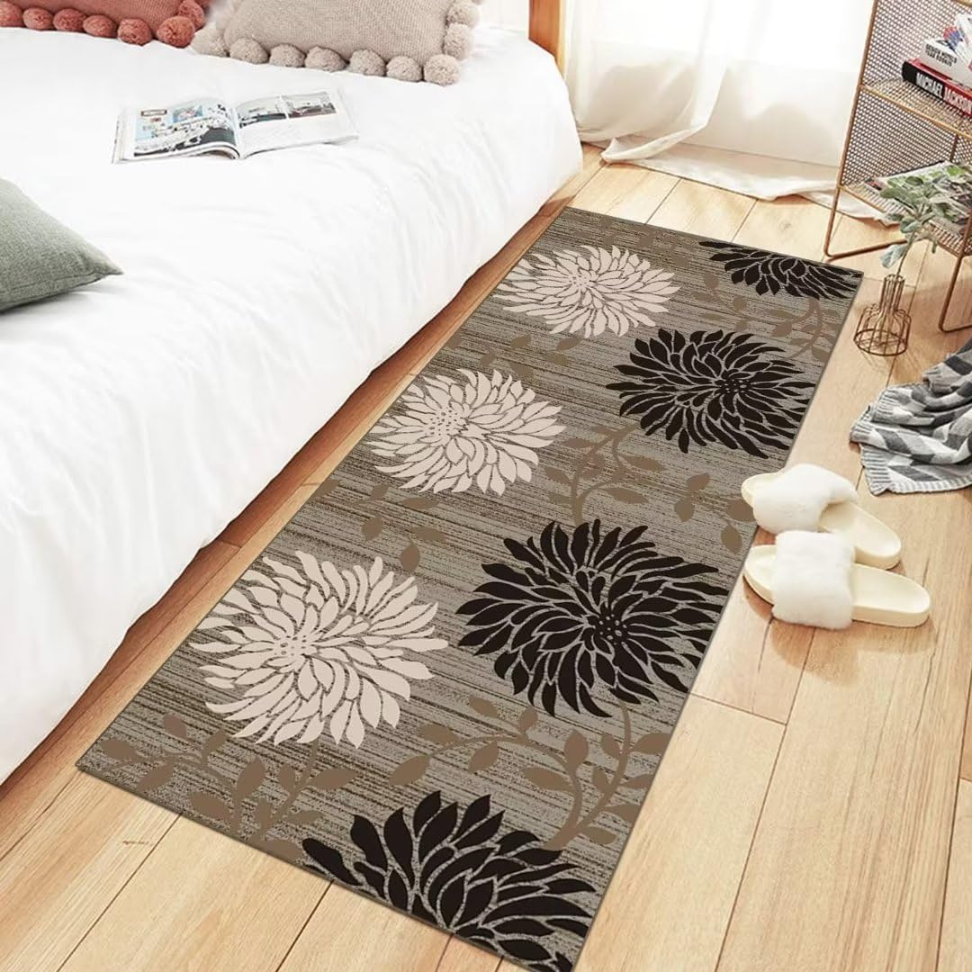 Buatisf Loper, tapijt, lang, hal, antislip, wasbaar, keuken, gang, tapijtloper, grijs, blauw, tapijtmatten, keukenloper, woonkamer, kinderkamer, eetkamer, aanpasbaar keukentapijt, per meter