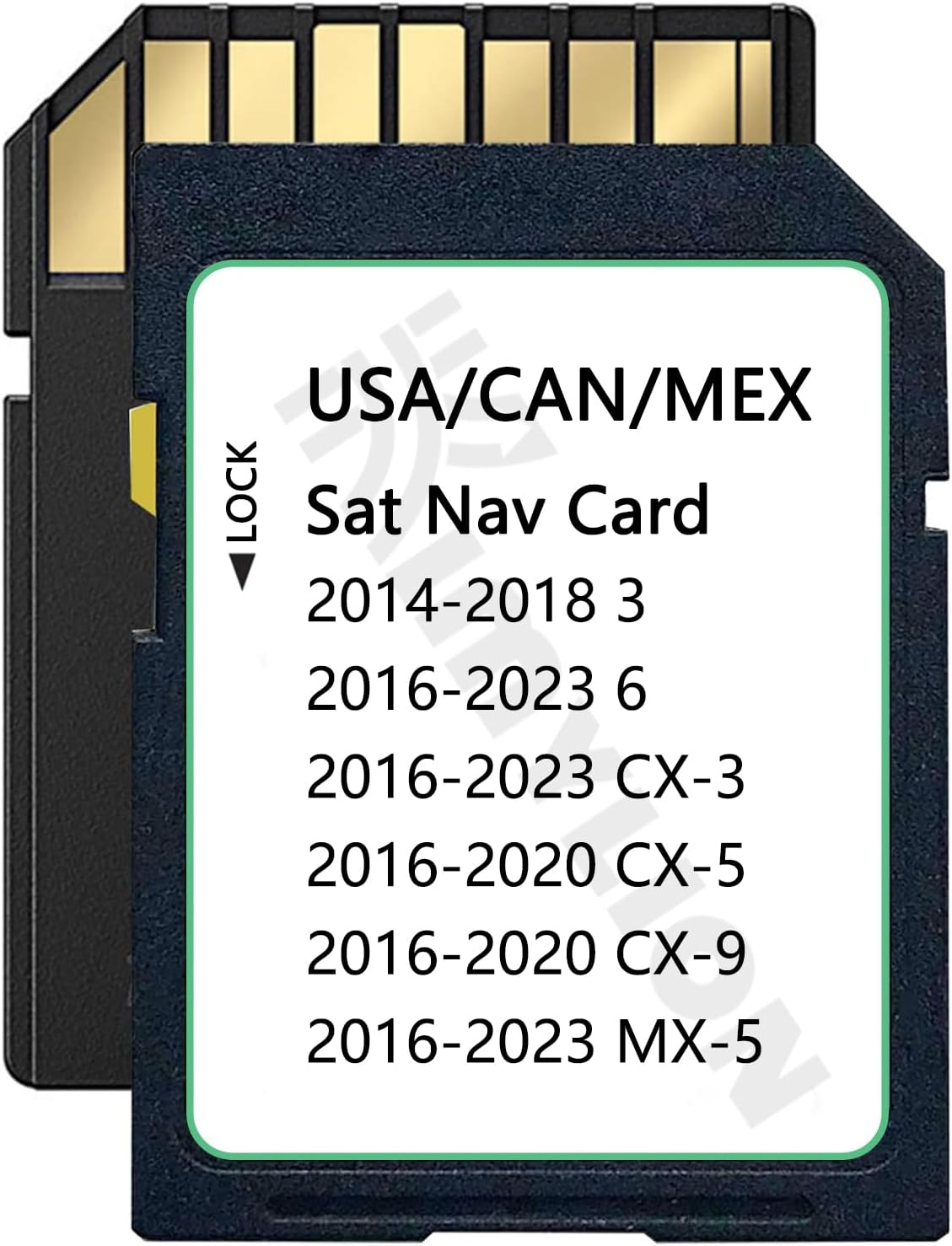 Navigation SD Card for Mazda (2014-2023) with North America maps