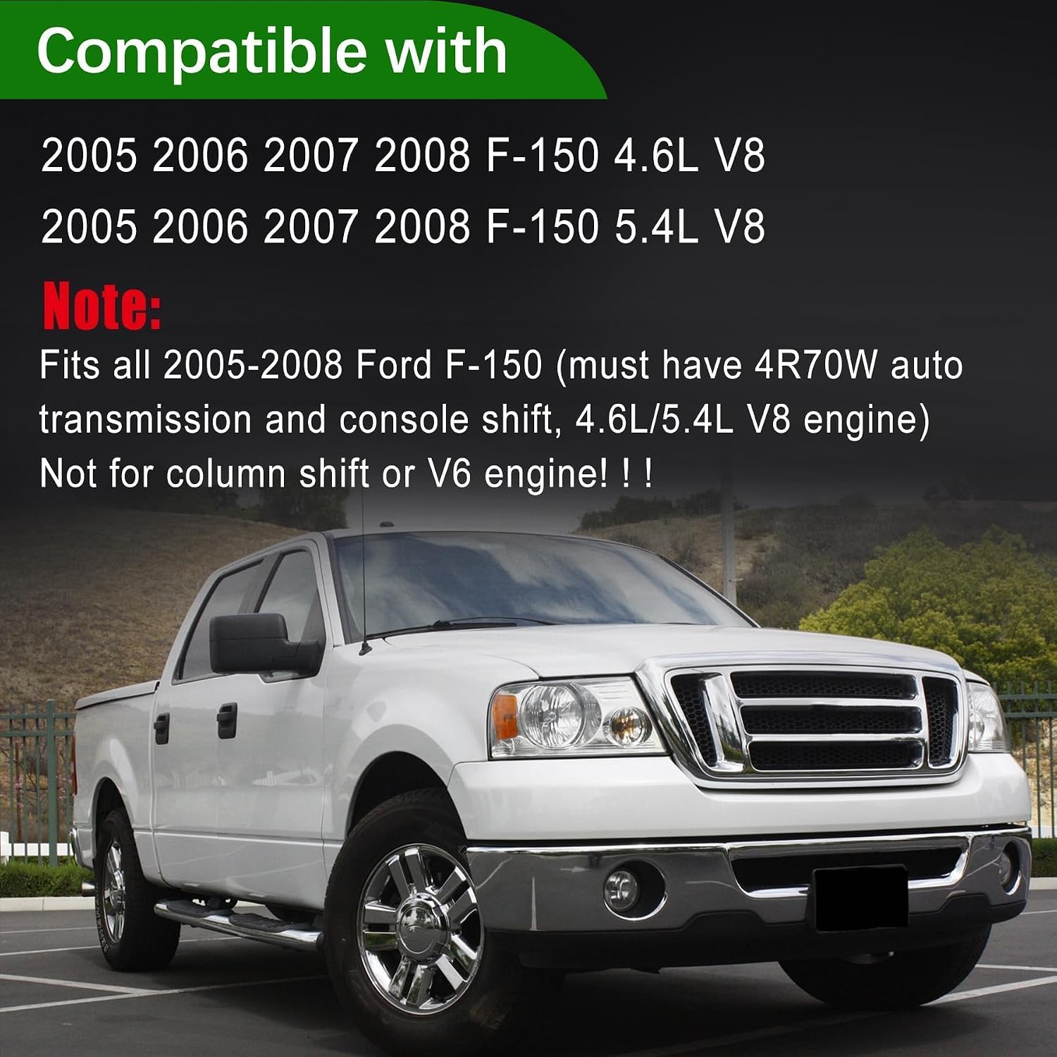 5L3Z7E395BA Automatic Transmission Shift Cable Fit for Ford F150 2005 2006 2007 2008 4.6L 5.4L V8 4R70W, Console Gear Shifter Control Replace 5L3Z-7E395-BA