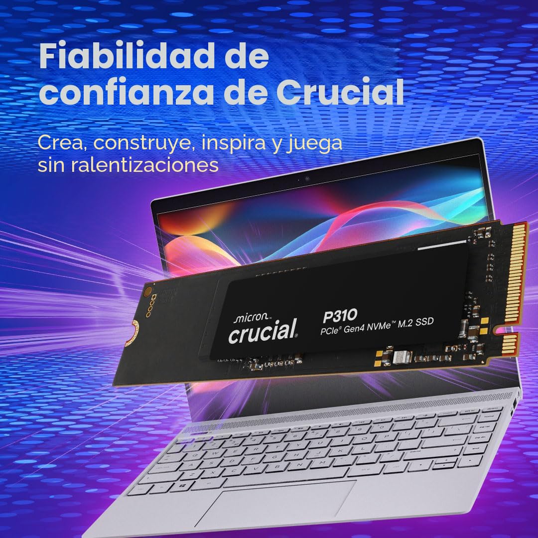 Amazon.com: Crucial SSD P310 de 2 TB, PCIe Gen4 NVMe M.2 2280