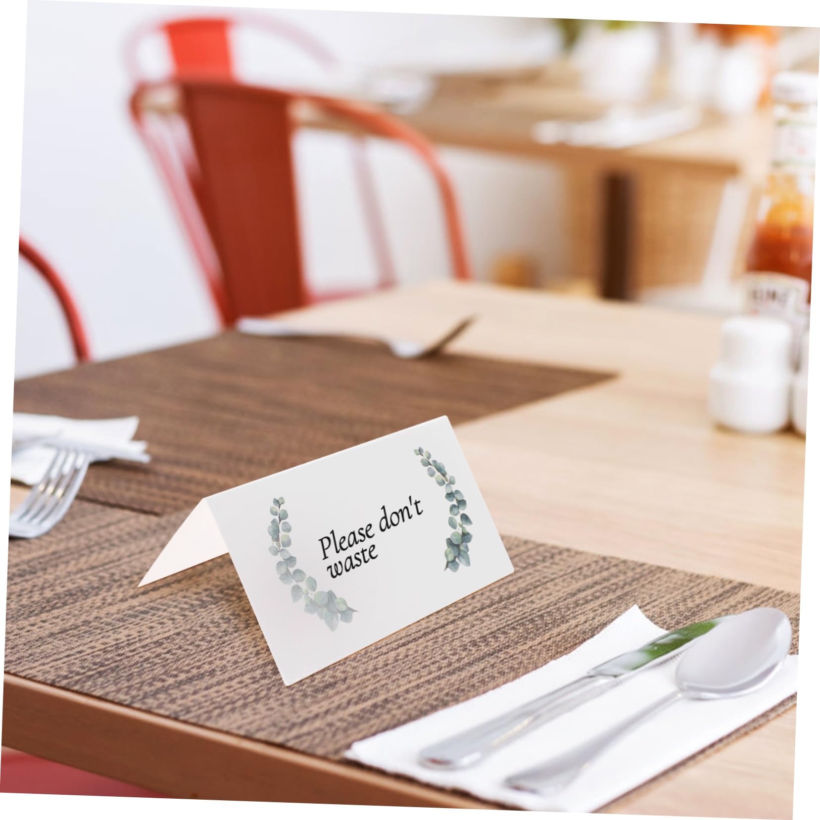 Cabilock 3 Set Carta Del Posto A Tavola Riservato Inviti Verde Piatto Segnaposto Per Apparecchiare La Tavola Segni Titolari Forniture Per La Creazione Di Carte Camera Bianca 100 Pezzi * 3