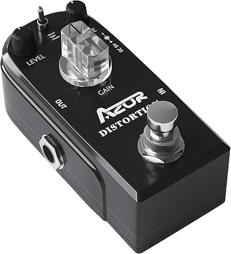 Vista 42 de AZOR Pedal ecualizador de ecualizador de 5 bandas para bajo eléctrico, aleación de aluminio True Bypass Eq bajo