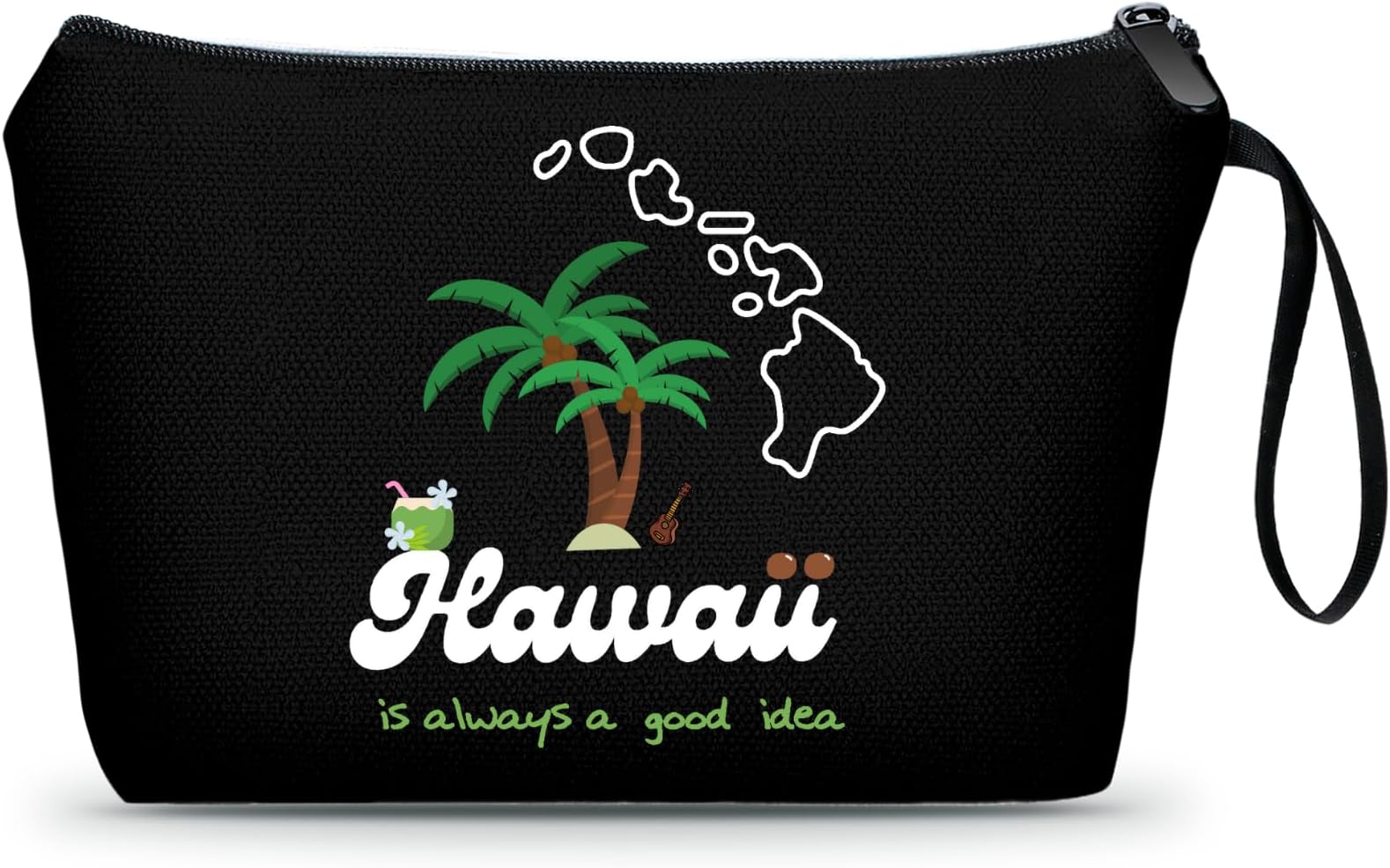 Hawaii Gifts Makeup Bag Travel Birthday gifts for Women, Traveler, Coworker, Daughter, Mom, Sister,Friend