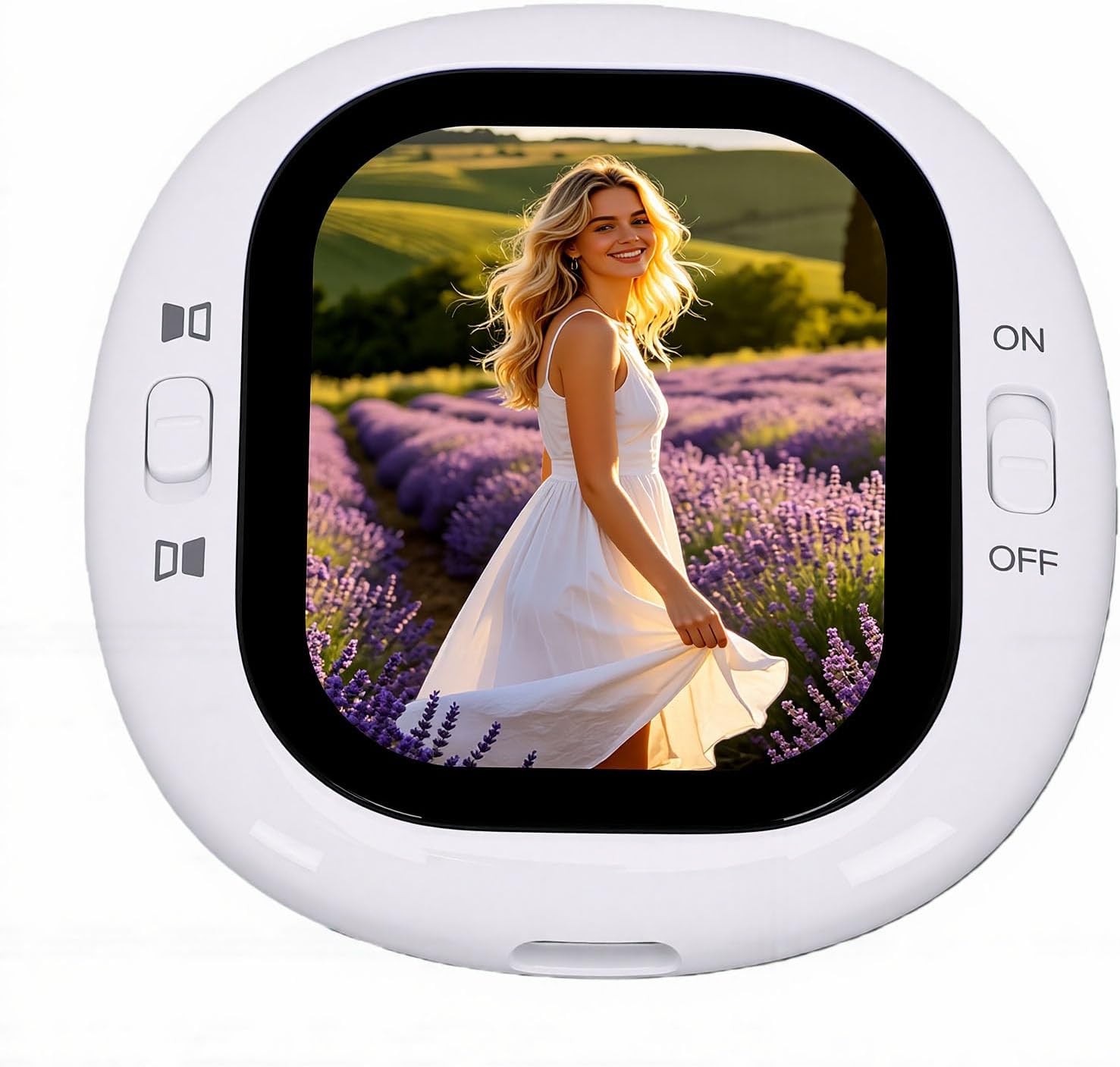 Diyeeni Selfie Monitor Screen, 2.1 Inch 410x502 WiFi Magnetic Back Camera Monitor, Vlog Selfie with Real Time Preview for iOS Phone Live Streaming Vlogging