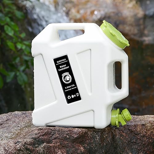 Miniatura 6 de Jarra de agua de 3.2 galones con espita, contenedor de agua para acampar sin BPA, a prueba de fugas, almacenamiento portátil de agua de emergencia