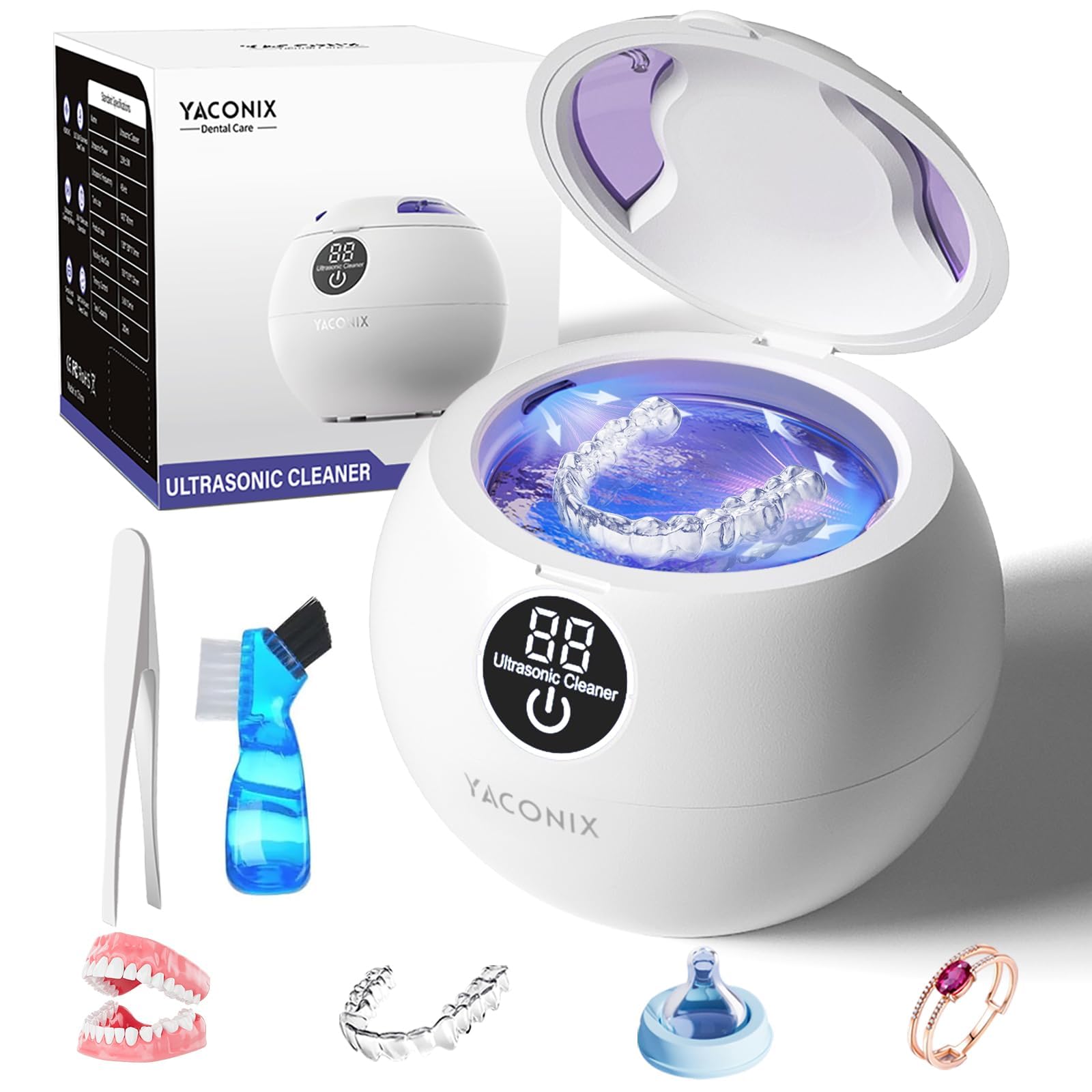 Amazon.com : Ultrasonic Retainer Cleaner Machine 45kHz Dental
