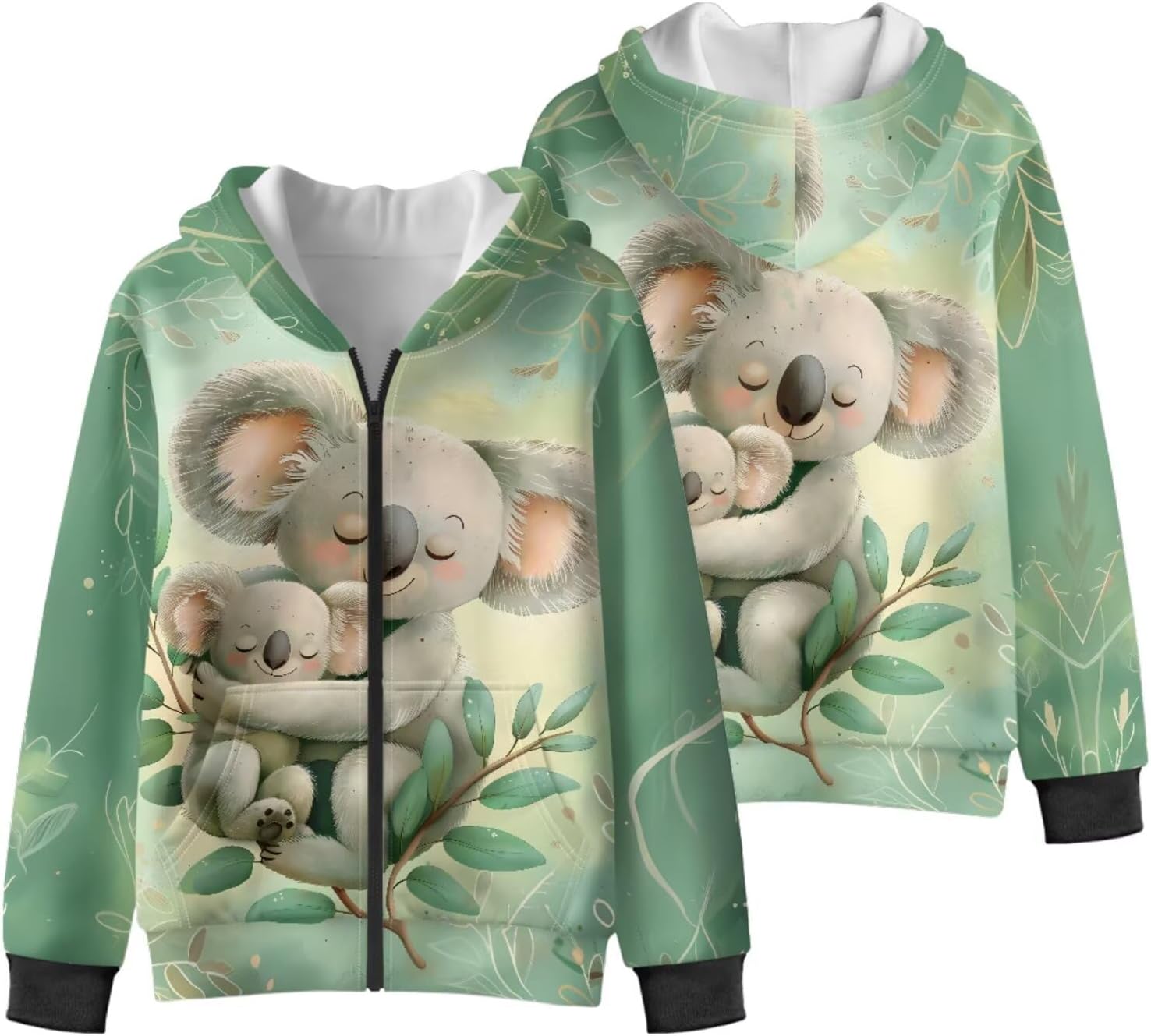 Girls Zip Up Hoodies Size 6-16 Oversized Thick Girls Hooded Sweatshirt Cute Winter Jacket for Holiday Travel