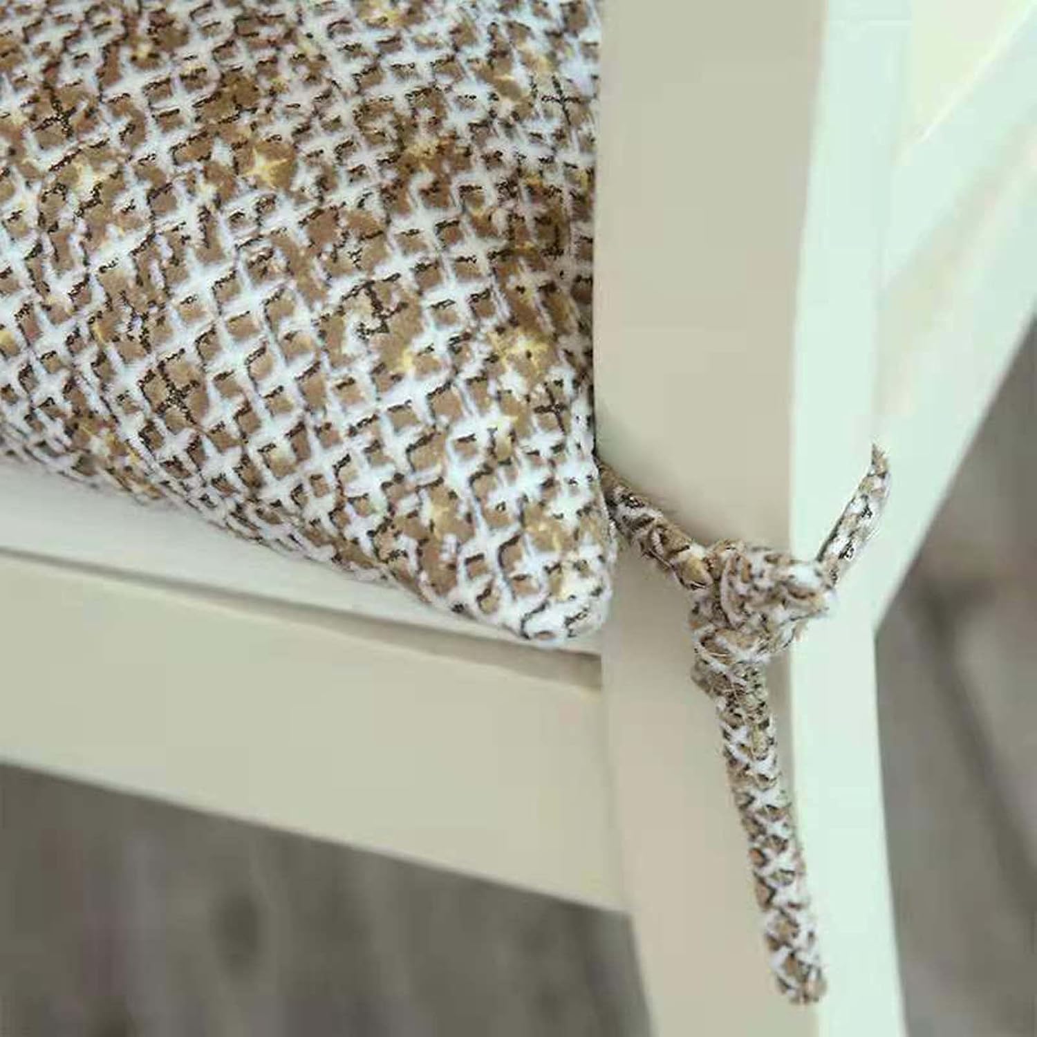 Chair Cushion Covers with Ties, Chair Pads for Dining Chairs 2 Pack, Seat Cushion for Chair Outdoor, Chair Seat Cushion Pads for Home Office Outdoor Seats