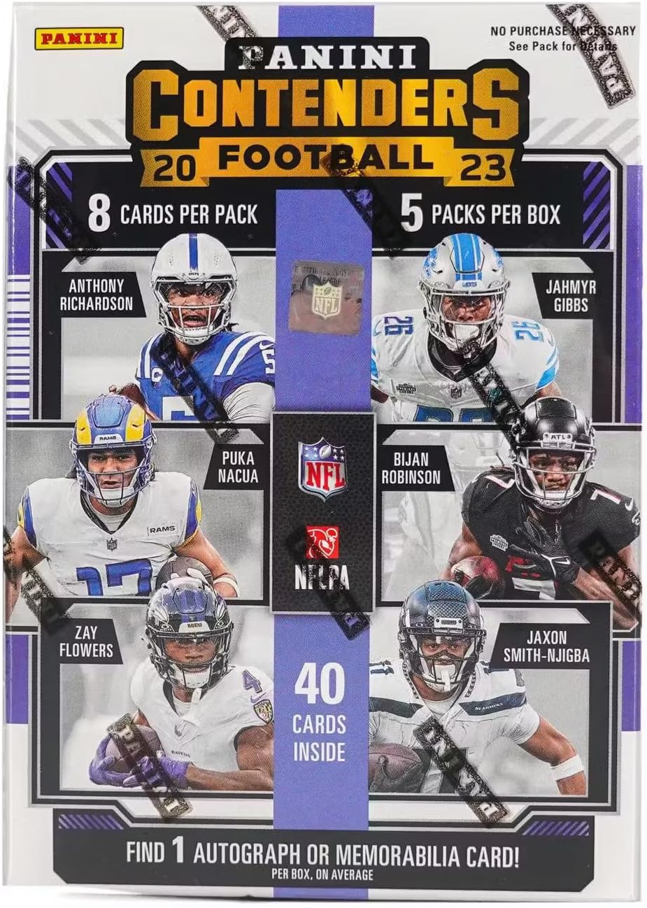 2023 Panini Contenders Football 5-Pack Trading Card HOBBY Blaster Box