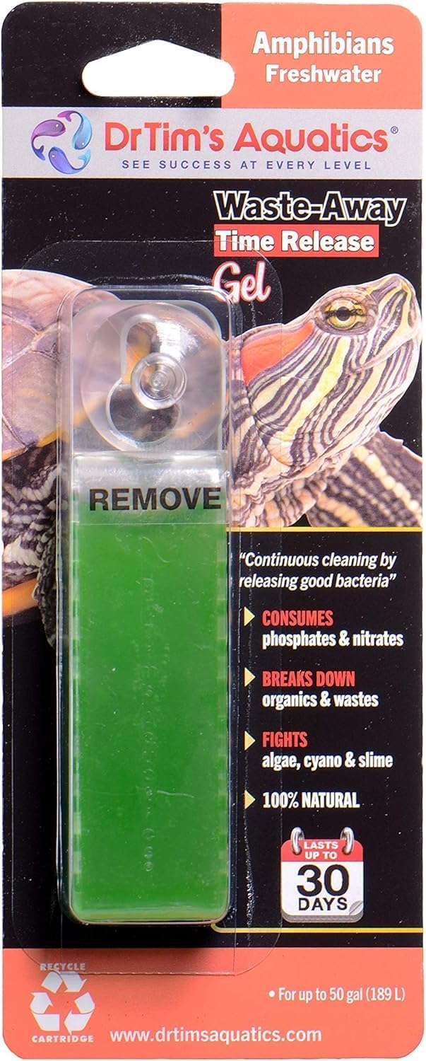 DrTim’s Aquatics Waste-Away Gel Fish Tank Cleaner for Freshwater Aquariums – Unclogs, Cleans, Removes Hidden Fish Food Waste – for Plant Tanks – Medium, Double Pack