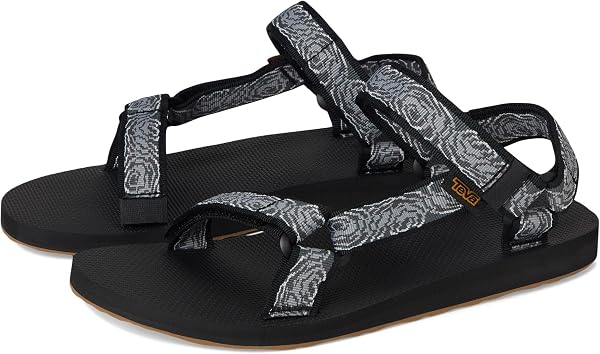 Close-up of the Teva Men's Mush Slide's textured footbed and sole, highlighting potential grip wear.