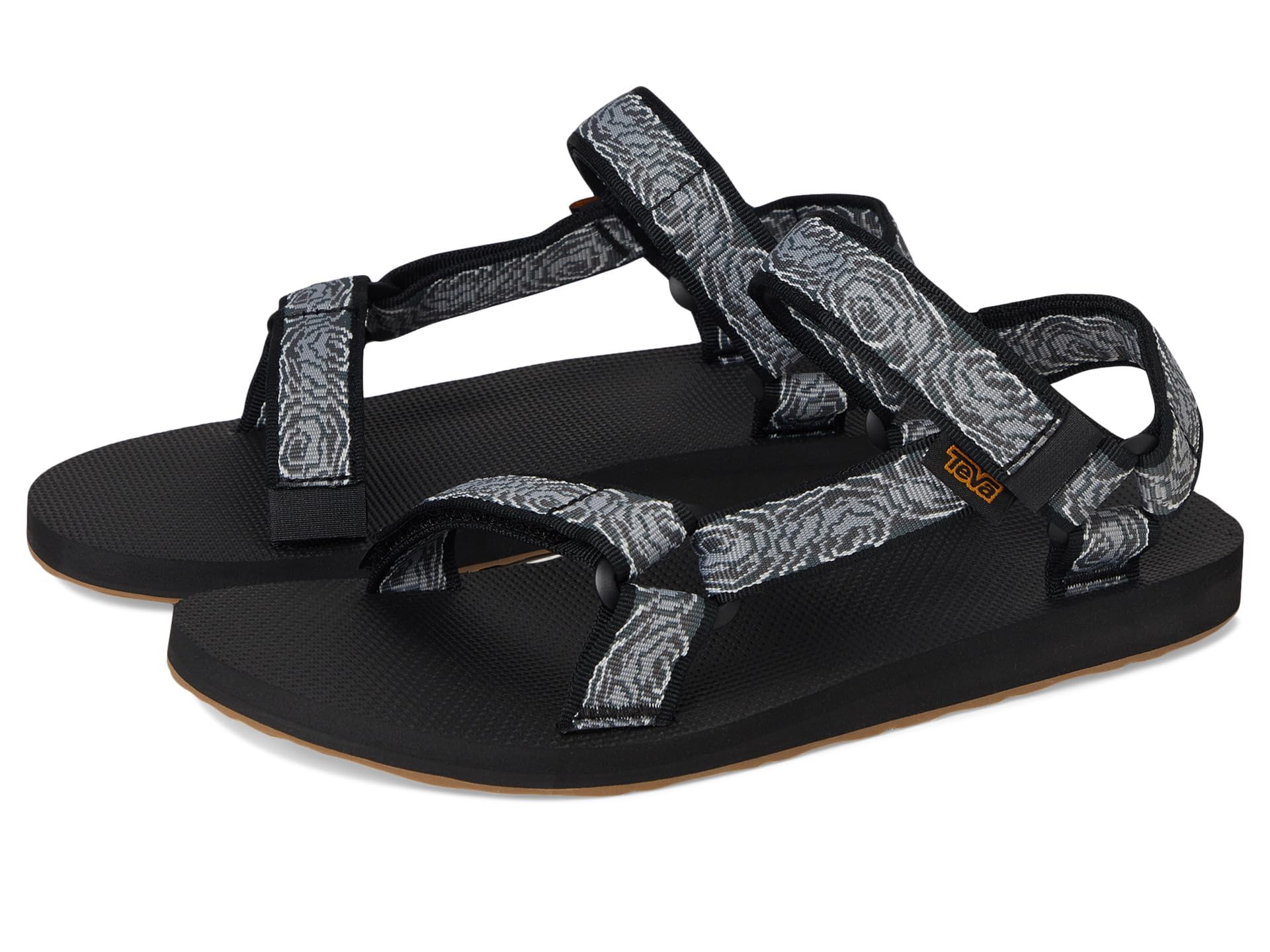 Close-up of the Teva Men's Mush Slide's textured footbed and sole, highlighting potential grip wear.