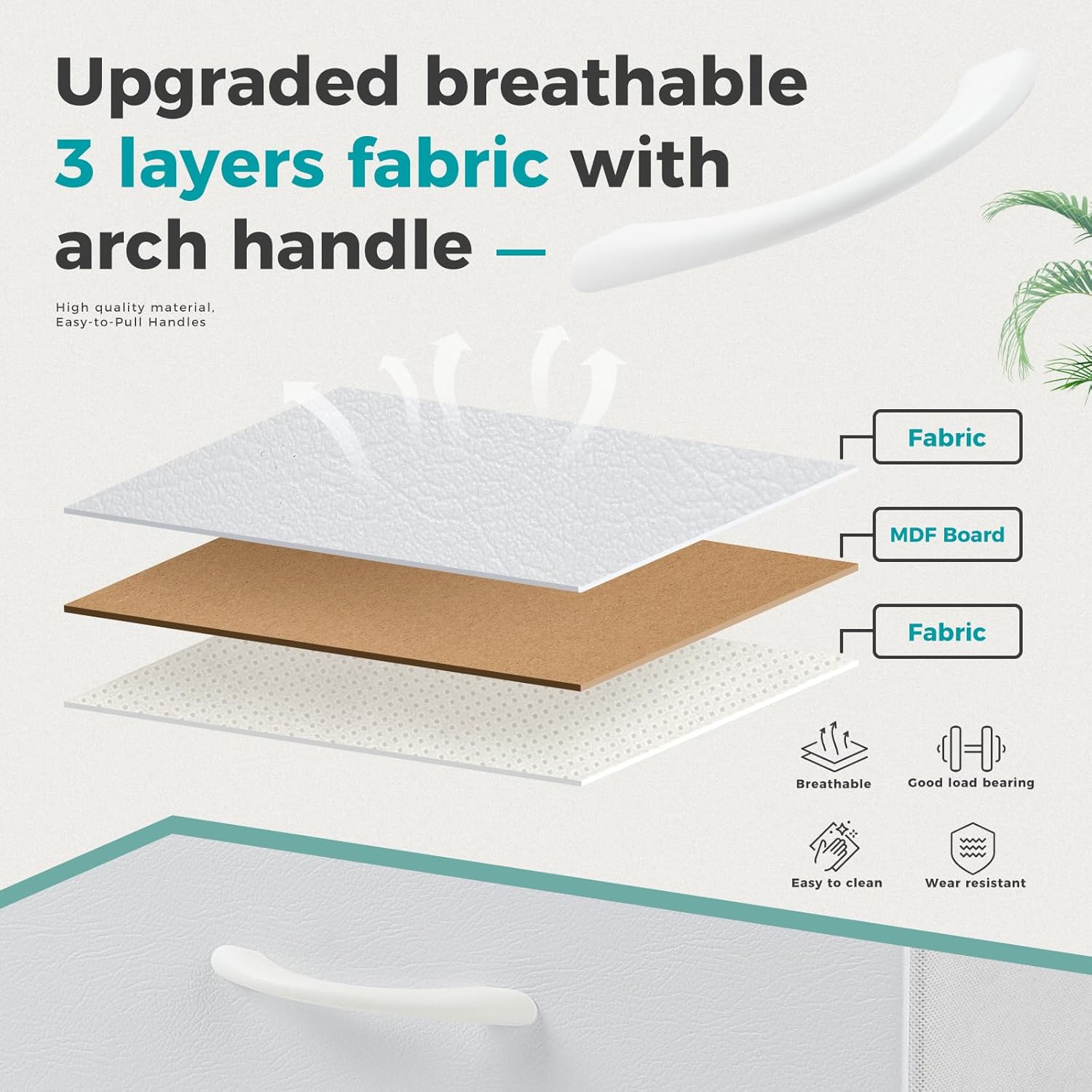 White Nightstands Set of 2 with Two Drawer Side Tables Living Room 2 Drawer Dresser Bedroom End Bedside Table Cabinet with Storage Night Stand, Wooden Top Metal Frame Handle, 20'' Tall