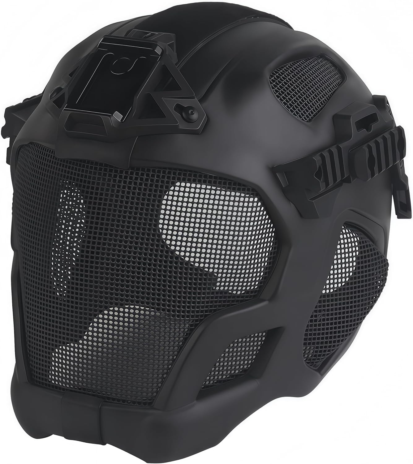 Casco táctico de protección Completa para Caza Militar, Airsoft, Paintball, CS, Malla de Acero, máscara Facial de Seguridad EVA, Ligero, Punk, Cosplay