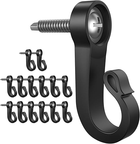 Miniatura 7 de Paquete de 28 ganchos Q-Hanger para luces de Navidad en interiores y exteriores, garaje, fiesta de Año Nuevo, perchas de luces para el hogar con