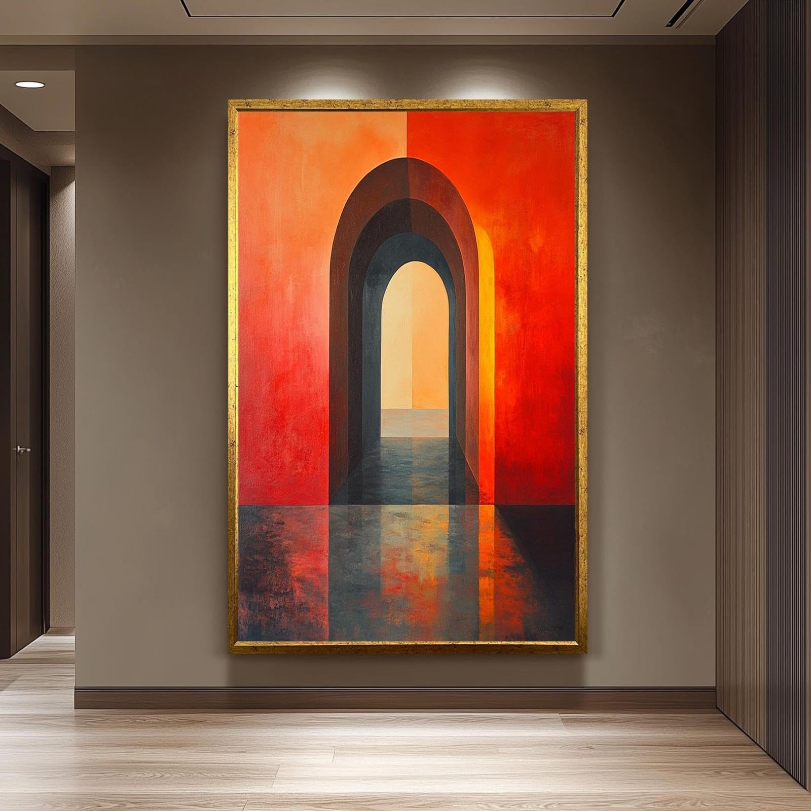 Décoration d'intérieur haut de gamme avec toile abstraite 70x100 - 8