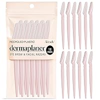 Vista 15 de Kitsch Dermaplane - Maquinilla de afeitar facial para mujeres y hombres, maquinillas de afeitar para cejas y afeitadora facial - Maquinilla