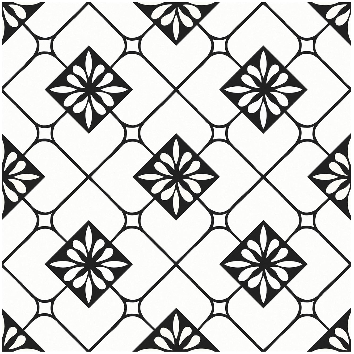 MORCART Peel and Stick Floor Tile, 20-Pack 7.87" x 7.87" Matte Vinyl Floor, Self Adhesive Waterproof Flooring DIY for Renter, Removable Tile Sticker for Bathroom, Kitchen, Bedroom, Wall (Black) - Amazon product rated Grade B