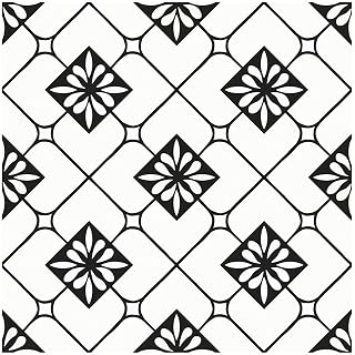 MORCART Peel and Stick Floor Tile, 20-Pack 7.87" x 7.87" Matte Vinyl Floor, Self Adhesive Waterproof Flooring DIY for Renter, Removable Tile Sticker for Bathroom, Kitchen, Bedroom, Wall (Black) - Amazon product rated Grade A