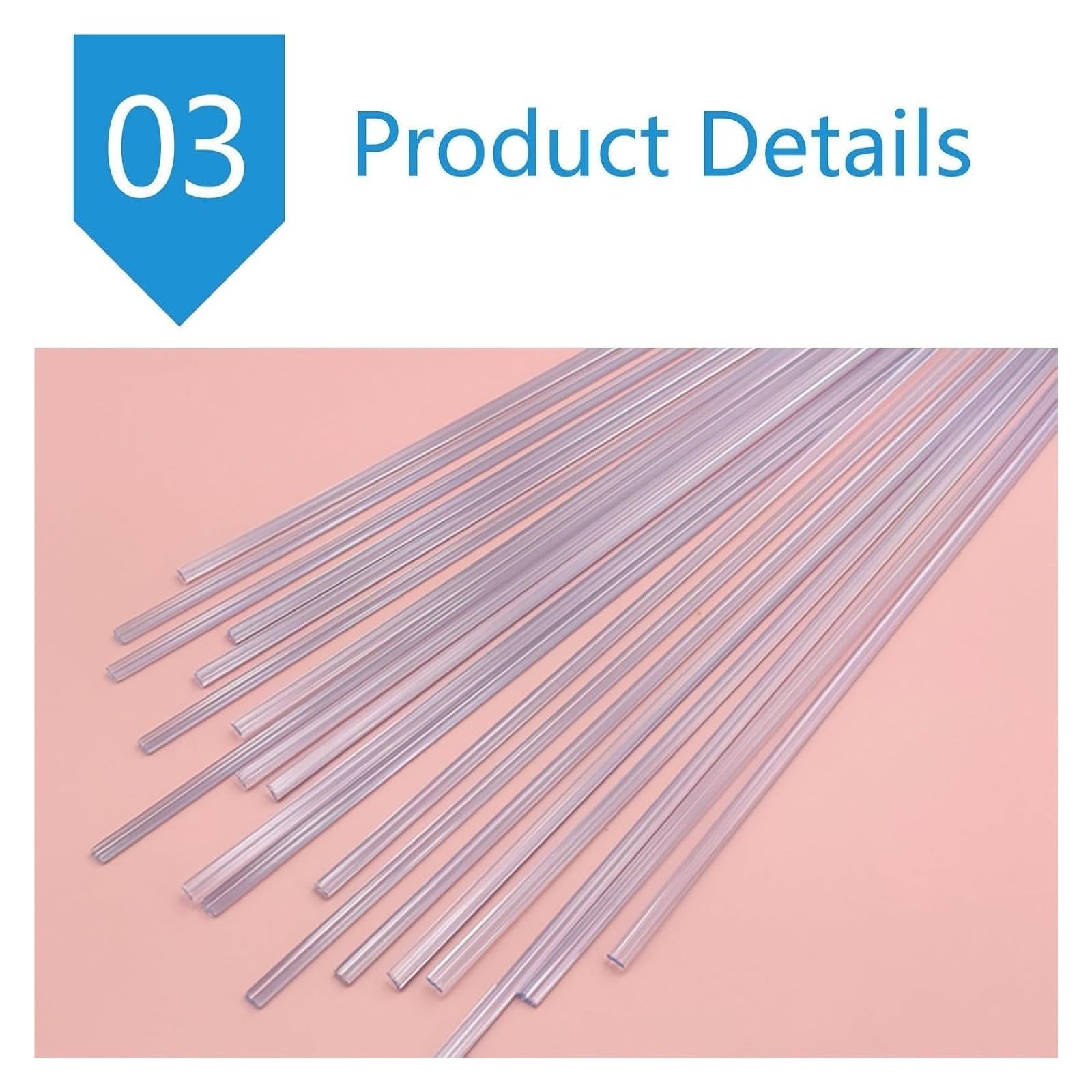 Kunststoff Schweißen Stangen Schweißer Sticks Transparente Schweißstäbe für industrielle Rohrschweißen , Verschiedene Materialspezifikationen(Upvc,2,5kg)