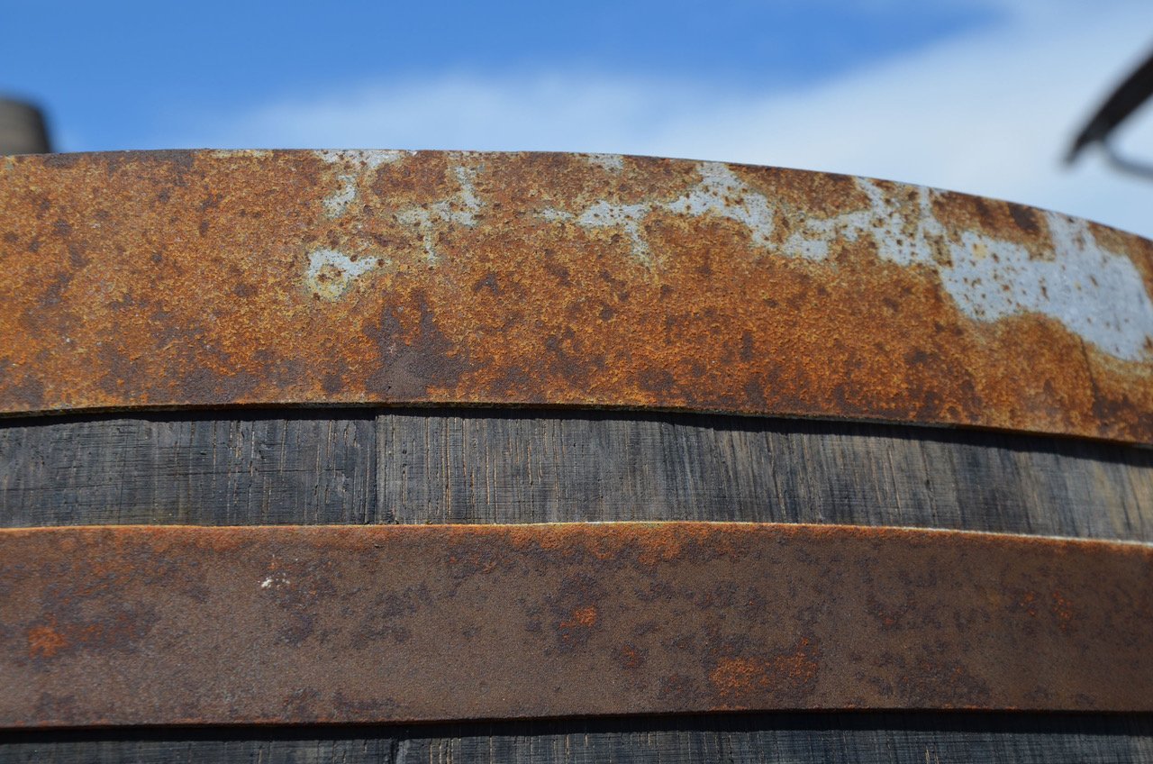 Regentonne, Holzfass, Weinfass Barrique aus Eiche 225 Liter - rustikal