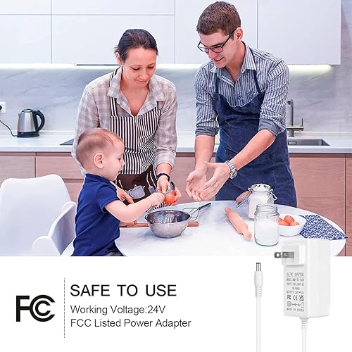 Miniatura 5 de Tira de luces LED blancas, tira de luces LED regulables de 24 V de 131 pies, 6500 K, luz blanca brillante, cinta de luces flexibles para