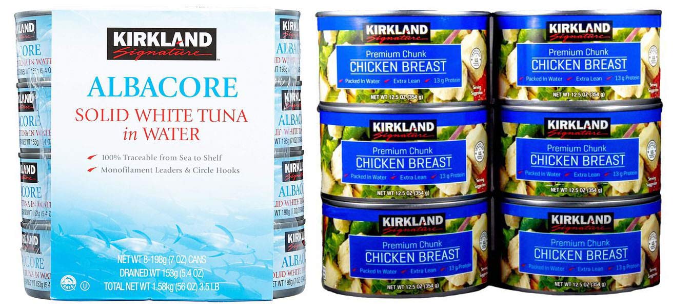 Buy Kirkland Signature Solid White Albacore Tuna & Canned Chicken