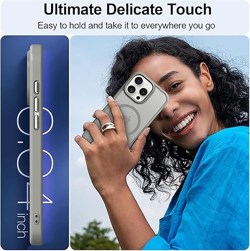 Vista 948 de MOCCA - Funda magnética resistente para iPhone 11 de 6.1 pulgadas, compatible con MagSafe, protector de pantalla de vidrio + protector de lente