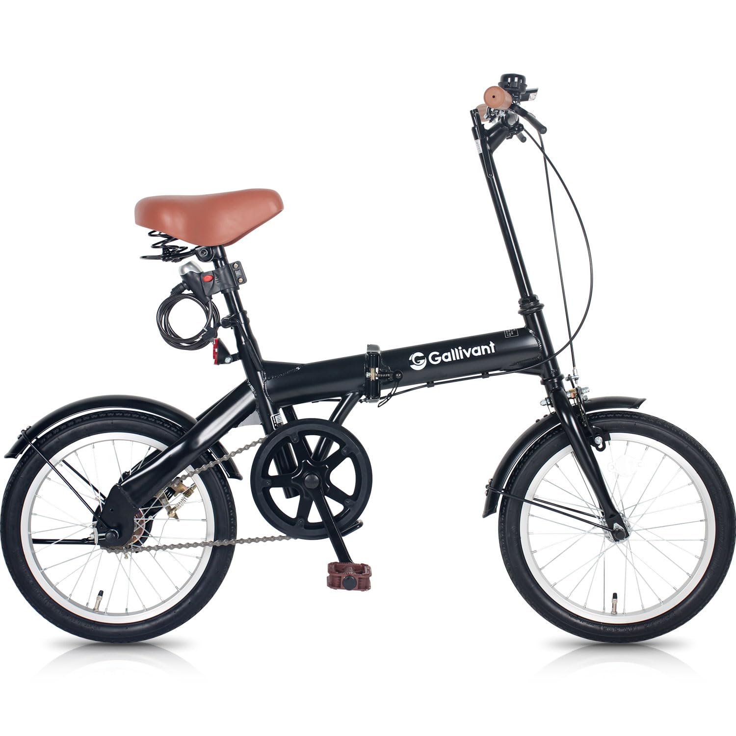 Amazon | 折りたたみ自転車 16インチ フロントライト・ロック錠