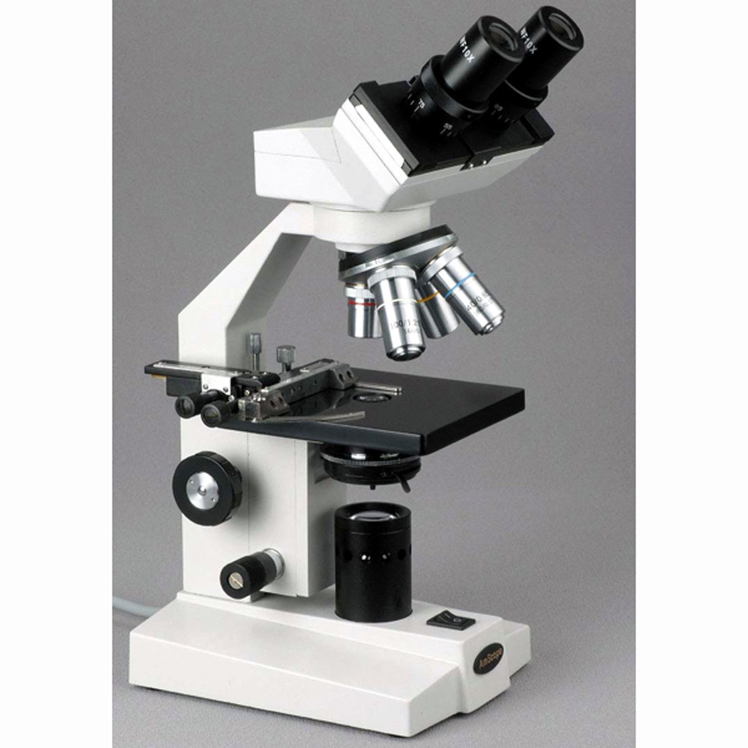 AmScope B100-MS 40X-1000X Microscopio Binocular Biol-gica