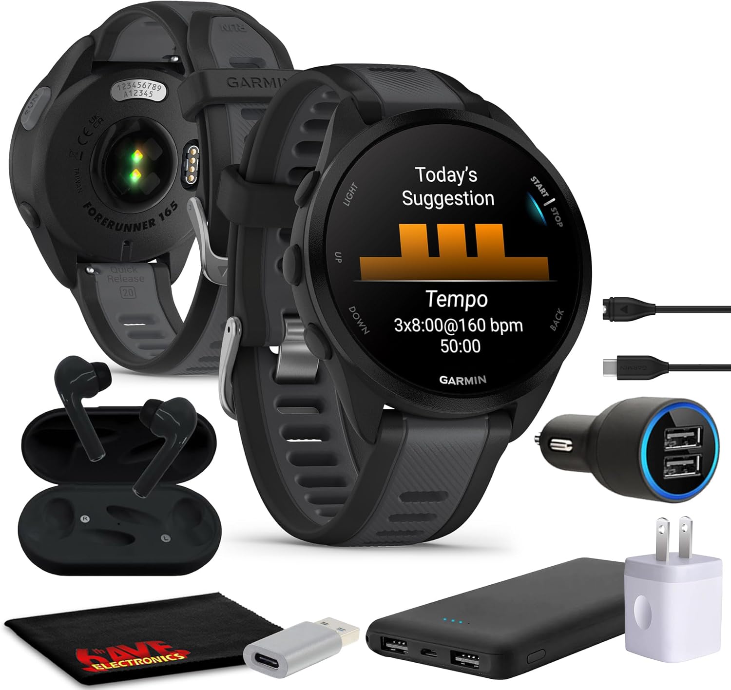 Fitness Tracker New Garmin Smart Watch Garmin Forerunner 165 GPS