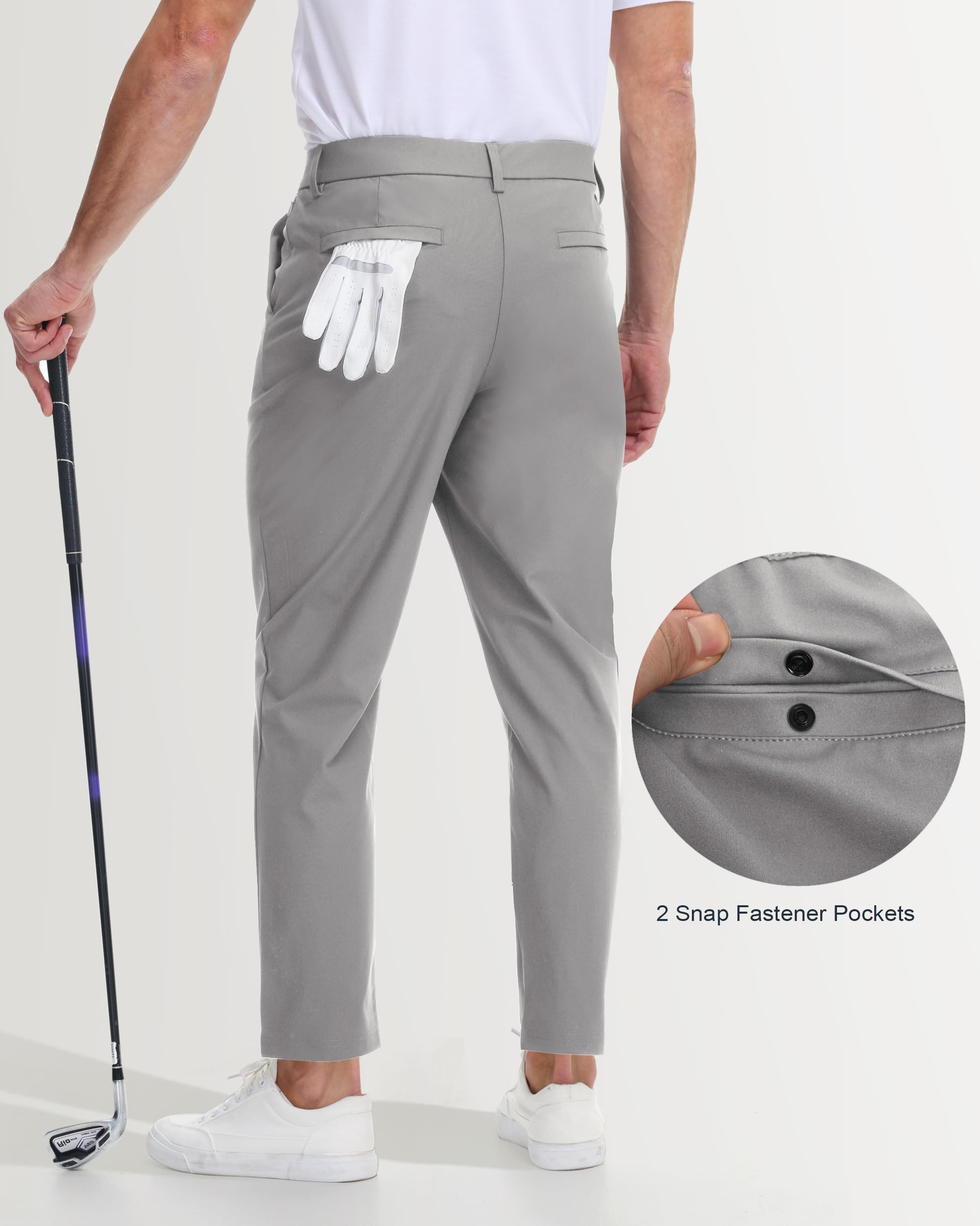 Golf Pants Men, Grey Pants Men, Mens Lightweight Pants, Golf Pants, Mens Stretch Pants, Mens Comfy Pants, Mens Track Pants, Men Work Pants, Mens Elastic Waist Pants, Mens Slacks Dress, Light Grey XL