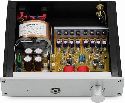 HD8-A1 Class A Headphone Amplifier with R-Core Transformer, High-Power Amp for 16-600 Ohm Headphones Black Front